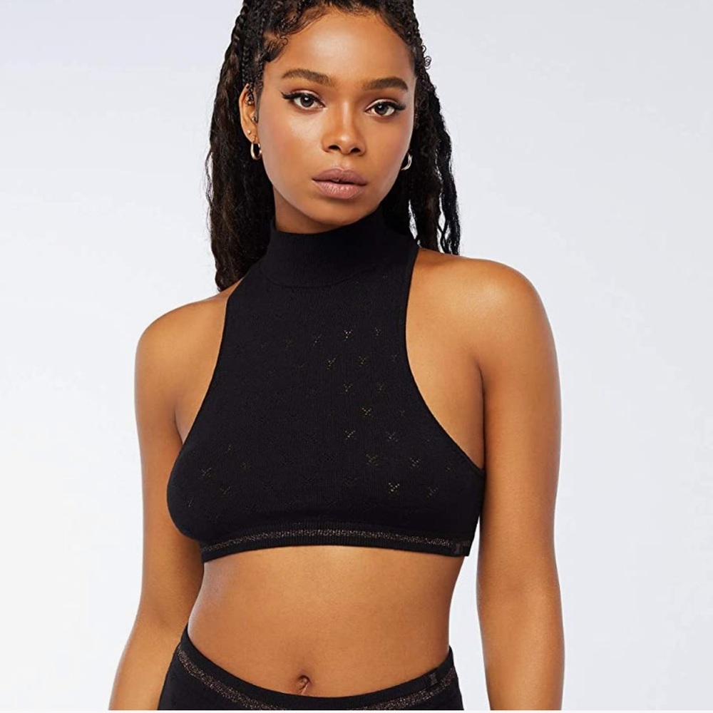 Savage X Fenty cropped turtle neck sweater top